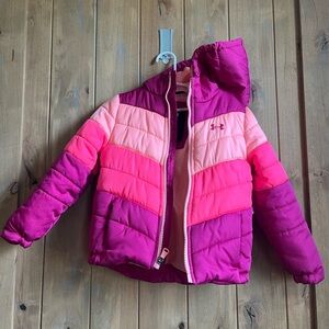 Under Armour Kids Puffer Jacket - Pink and Purple